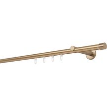 Bild für Gardinenstange auf Maß Innenlauf 20mm Cap 1-lauf Vorhangstange Wandträger 12cm Stilgarnitur Gleiter für Vorhänge