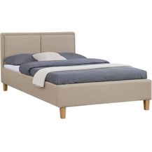 Bild für CARO-Möbel Polsterbett Anais Bettgestell Einzelbett 120x200 cm Designbett inklusive Lattenrost