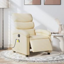 Bild für vidaXL Massagesessel Elektrisch Creme Stoff 3203975