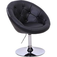Bild für SVITA Havanna Sessel Lounge Clubsessel Barhocker Drehsessel Retro schwarz