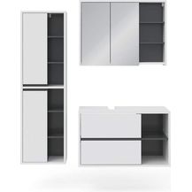 Bild für Badmöbel-Set Viola Weiß 3 Teile Vicco