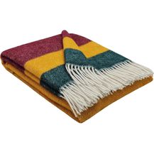 Bild für STTS International Wolldecke 100% Schurwolle Wohndecke in versch. Farben 140x200 cm Tagesdecke Schurwolldecke Woll-Plaid Tirol (Olive-Grau (Double face 1)