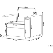 Bild für Sessel Leder schwarz HELSINKI