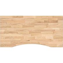 Bild für vidaXL Schreibtischplatte Unbehandelt 100x60x2,5 cm Massivholz Eiche 4009013