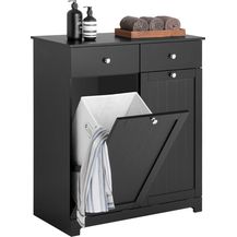 Bild für SoBuy Wäscheschrank BZR33 mit 2 Wäschesäcken Wäschetruhe Wäschesammler Wäschekorb Badschrank