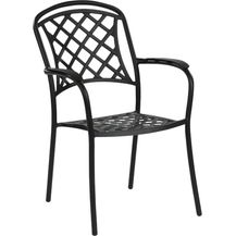 Bild für Inko Stapelstuhl Capri Alu-Guss 64x59x91 cm Gartenstuhl stapelbar 2 Farben zur Wahl Bronze