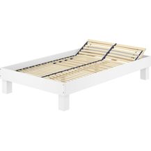 Bild für Erst-Holz Holzbett breites Futonbett 120x200 Buche mit Federholzrahmen