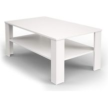 Bild für Couchtisch Weiß 100 x 60 cm Vicco