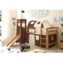 Bild für Spielbett mit Rutsche 5-teilig Violetta Natur braun-beige G
