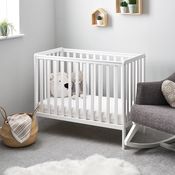 Obaby Bantam Babybett, platzsparend, Weiß