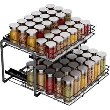 Bild für Gewürzregal Ausziehbar 2 Etagen Schrank Organizer Küche MAYZOLOP