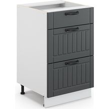 Bild für Küchenunterschrank Fame-Line Anthrazit Landhaus 50 cm ohne Arbeitsplatte Vicco