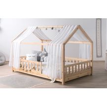 Bild für Ticaa Hausbett Kim mit Rausfallschutz aus Kiefer