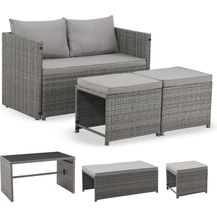 Bild für Juskys 'Jamaika' 2in1 Relax Gartenmöbel Set