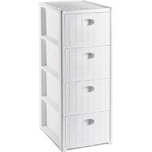 Bild für Kreher Rollcontainer mit 4 Schüben im Rattan Design (Schmale)