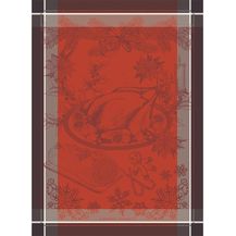 Bild für Garnier-Thiebaut Geschirrtuch Dinde De Noel Vermillon 56x77 cm 100% Baumwolle