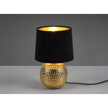 Bild für TRIO Leuchten 'Sophia' Schreibtischlampe mit Keramikfuß & Samtschirm