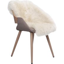 Bild für WOLTU Öko Lammfell Schaffell Teppich, Echtes Naturfell Weich Flauschig Wollteppich für Wohnzimmer Schlafzimmer Kinderzimmer als Bett-Vorleger oder Matte für Stuhl Sofa Weiß, (90-110)