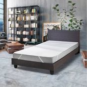 SETEX Molton Matratzenschutz, 160x200 cm, Eckgummis, Matratzenschoner aus 100 % Baumwolle, Basic, Naturfarben