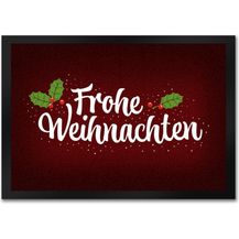 Bild für speecheese Fußmatte Frohe Weihnachten Fußmatte mit Blätter und Beeren Motiv Winter Advent