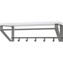 Bild für Wandgarderobe anthrazit weiss 70x30x23cm