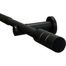 Bild für Gardinia Gardinenstangen-Set Kreta 1-Lauf Ø 16-19 mm schwarz-matt 120 cm