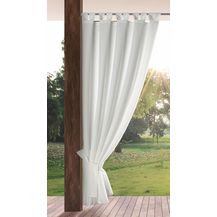 Bild für Terassenvorhang Outdoor Vorhang zum Garten Wasserfest weiß 155X260 Schlaufen