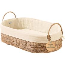 Bild für Geuther Moses Nest Babynest Tragekorb ruhiger Schlafplatz für Babys aus natürlichem Korbgeflecht waschbar mit atmungsaktiver Matratze aus 100% Bio Baumwolle Farbe: Beige