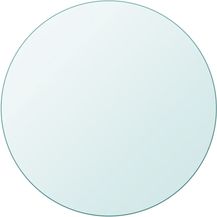 Bild für vidaXL Tischplatte aus gehärtetem Glas rund 800 mm 243629