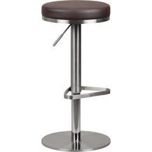 Bild für Wohnling Barhocker Edelstahl höhenverstellbare Sitzhöhe 57