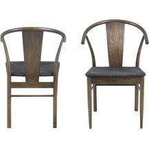 Bild für 2er Set Esszimmerstuhl 'Jane' in braun