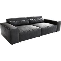 Bild für Big-Sofa Sirpio XL 270x130 cm Lederimitat Vintage Anthrazit