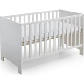 Arthur Berndt 'Thilo' Kinderbett 70x140 cm inkl. Lattenrost 4-fach höhenverstellbar MDF Weiß