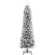 Bild für vidaXL Künstlicher Weihnachtsbaum Schlank mit Schnee 120 cm PVC & PE 4019685