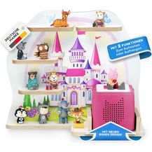 Bild für stadtecken Holzregal für Musikbox I passend für die Toniebox und ca. 35 Tonies I Perfekte Aufbewahrung im Kinderzimmer I zum Aufstellen oder Aufhängen (Märchenschloss)