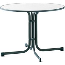 Bild für Sieger 136/S Boulevard-Klapptisch mit mecalit-Pro-Platte Ø 100 cm