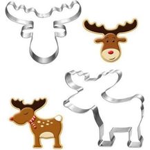 Bild für Weihnachten Ausstechformen Set Rentier 9cm Kinder Plätzchen Backform