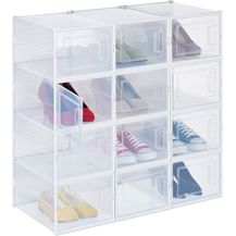 Bild für 12er Pack Schuhboxen transparent 10048035