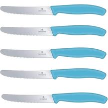 Bild für Victorinox Tomatenmesser Brötchenmesser Tafelmesser Set 5-teilig Swiss Classic (Karibikblau)
