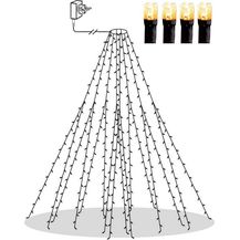 Bild für LED Baummantel-Lichterkette Golden Warm White 160 LEDs für outdoor