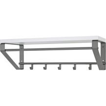 Bild für Wandgarderobe anthrazit weiss 70x30x23cm