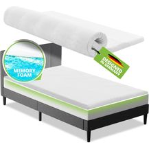 Bild für Juskys orthopädischer Topper 90 x 200 cm – 7 Zonen Matratzenschoner aus Memoryschaum – Matratzenauflage 7 cm dick H2 bis H3 für Boxspringbett