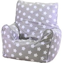 Bild für Knorrtoys 'Grey White Stars' Kindersitzsack (Grau-Weiß)