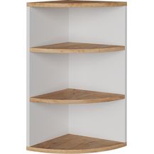 Bild für Eckregal Ecki Weiß/Goldkraft Eiche 30 x 60 cm Vicco