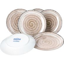 Bild für Van Well Riva 6tlg Dessertteller-Set 6 Personen Kuchenteller flach Porzellan spülmaschinengeeignet