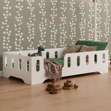 Bild für smartwood Kinderbett Bodenbett 140x200 mit Rausfallschutz & Lattenrost