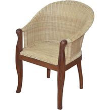 Bild für Rattan-Sessel "Berta" braun/beige