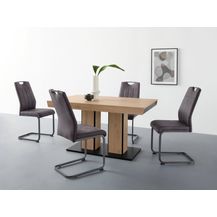 Bild für HELA Essgruppe Tisch ausziehbar 140 -220 cm, (Set, 5-tlg)
