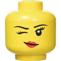 Bild für Room Copenhagen 'LEGO Storage Head Whinky' Aufbewahrungsbox gelb mini