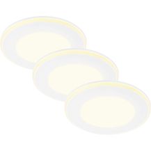 Bild für Briloner LED-Einbauleuchten 3er Set Mini 4,9W ,425lm weiß Nachtlichtring